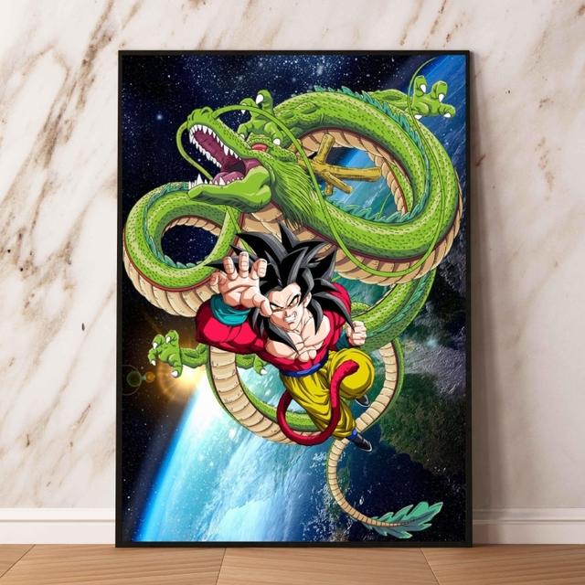 Плакаты и живопись Dragon Ball Carot Shenlong Гостиная Комикс Картина Настенное художественное украшение