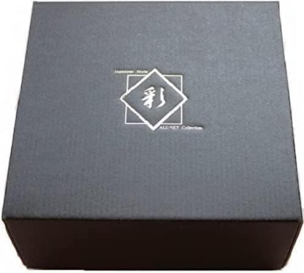 Саке Токкури и Очоко Диаметр x 300 мл Черный Выдувной Синий Поток Набор Токкури из Мино Японский Синий Набор Ale-net, (Кекс) Набор, 7.8см 14.3см