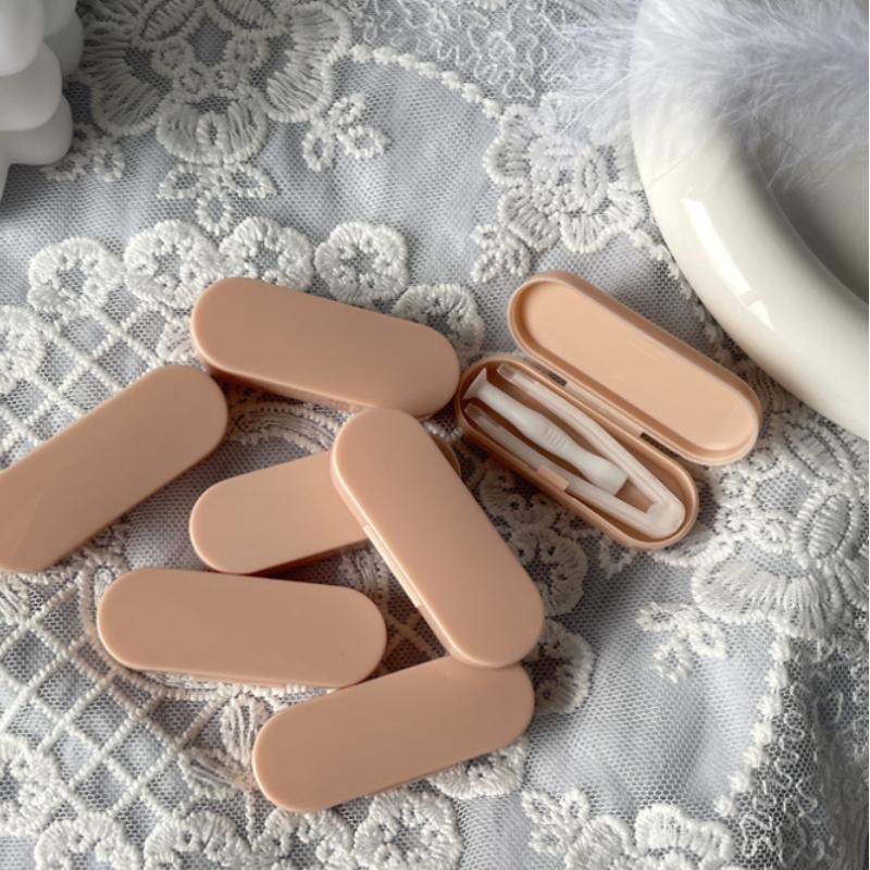 Дорожные контактные линзы для девочек, пинцет на присоске, пластиковый мини-футляр для контактных линз, набор инструментов для ухода за глазами, аксессуары