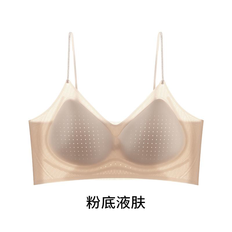 New Cool Ultra-thin Seamless Underwear Women's Double Soft Support Comfortable Breathable Vest Bra Women