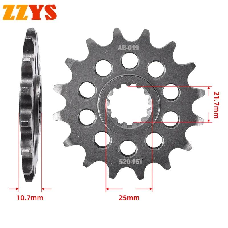 520 16T 16 Tooth Motorcycle Front Sprocket Gear Wheel Cam For Yamaha Road FZ6 FZ6R FZ-6R 09-2017 FZ 6 6R FZ-6 California Edition