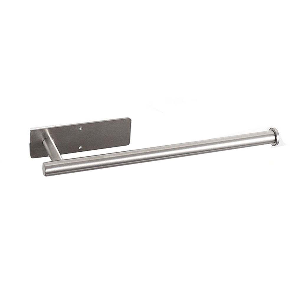 No Hole Punch Paper Towel Holder Self Adhesive Roll Paper Storage Rack Bathroom