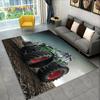 Car Tractor Series Pattern Truck Area Rug,Carpet Rug for Home Living Room Bedroom Sofa Doormat Decor,kids Non-slip Floor Mat 3D