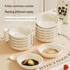 Bone China Saucer for Condiments: Cream Dishes for Seasoning, Dips, and Sauces