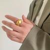 Новое необычное преувеличенное кольцо, женское нишевое дизайнерское, персонализированное модное кольцо, ювелирное изделие из титановой стали с гальваническим покрытием