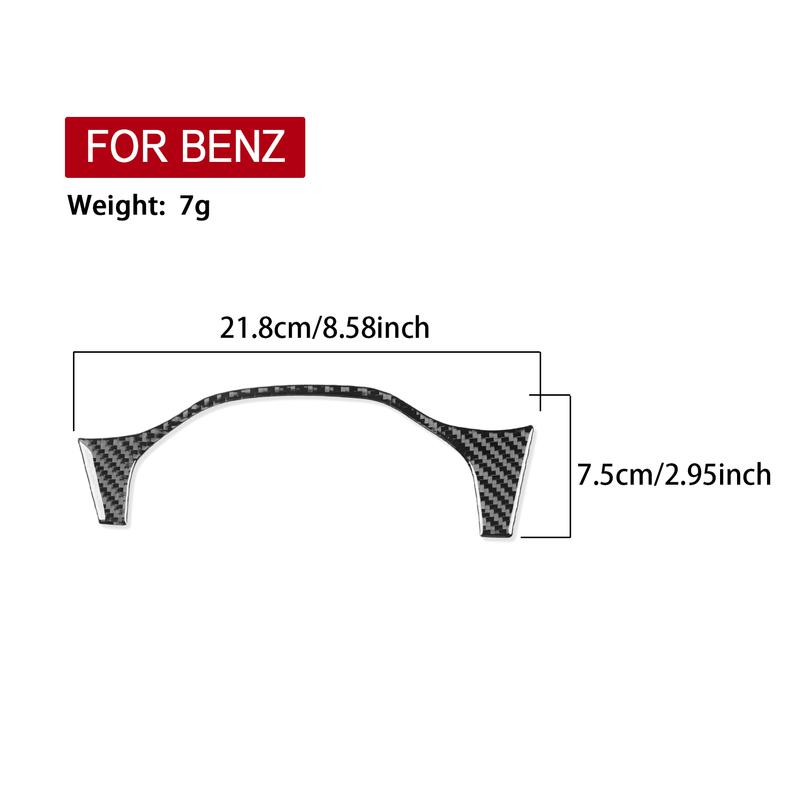 Real Carbon Fiber Car Accessories Speedometer Trim Cover Soft Sticker For Mercedes-Benz W166 GLE/GLS 2016 2017 2018