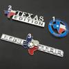 3D Metal Lone Star Texas Edition Emblem Badge Stickers Car Decal for Wrangler Liberty Grand Cherokee Patriot Renegade Compass