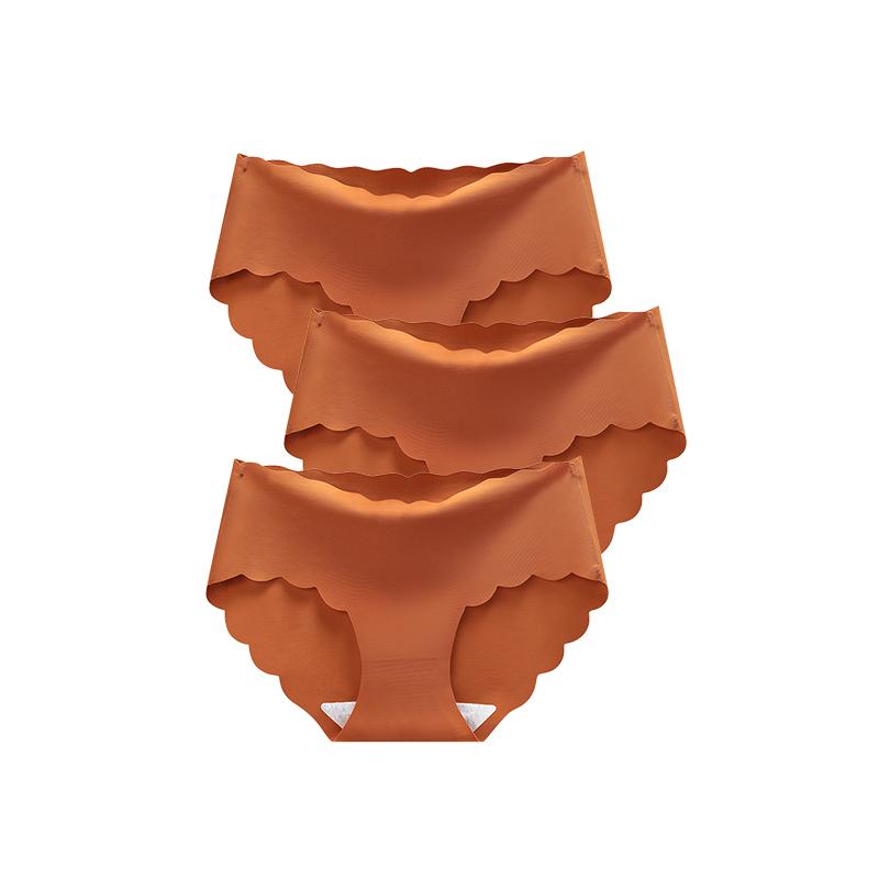 Women's Seamless Panties Sexy Lingerie Underwear 3Pcs/Set For Female Shorts Women Briefs Underpanties Panty Plus Size Pink M-2XL