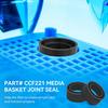 CCF221 Замена уплотнения стыка корзины для media для канистровых фильтров Penn Plax Cascade 700, 1000, 1200, 1500 Запасные части для канистрового фильтра 2 шт.