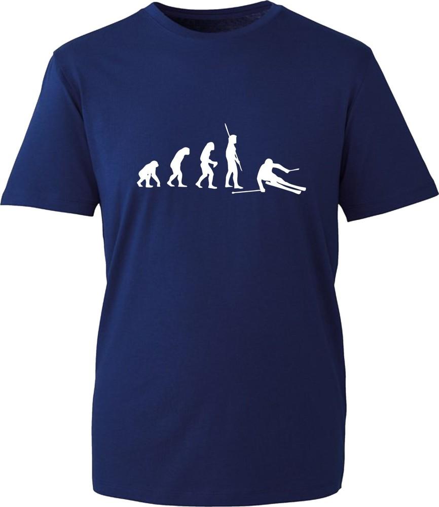 Evolution Of Ski TShirt Huunisex Evolution Funny Skiing Lovers Unisex Gift Tee Top