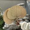 New DIY Summer Handmade Fans Heart Shaped Home Decoration Straw Woven Fans Woven Cooling Fan Cooling Banana Fan