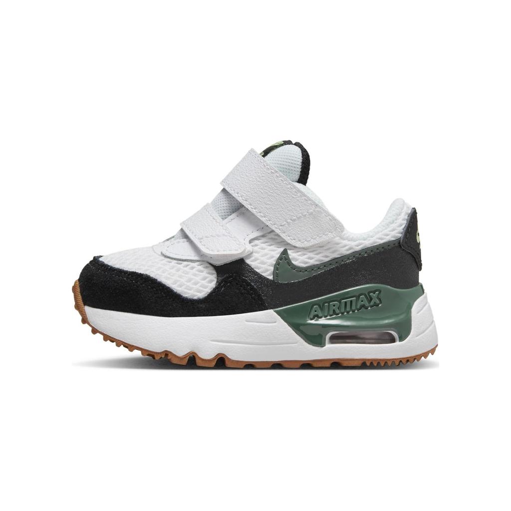 Nike Air Max SYSTM Comfortable Low top Toddler Shoes Green Black White Infant And Toddler Baby DQ0286-115
