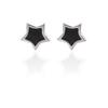 Handsome Cool Black Star Korean Style Ear Stud Dripping Oil Fashion Jewelry Female Heart Earrings