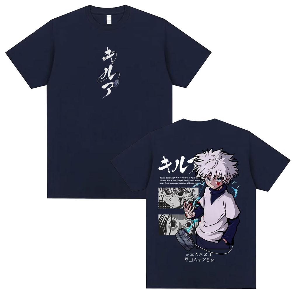 Hunter X Hunter Killua Zoldyck Printed Tshirt Unisexs and Womens Tshirt Unisexs Top Sports Tshirt Unisexs Tshirt Summer Tee 2026