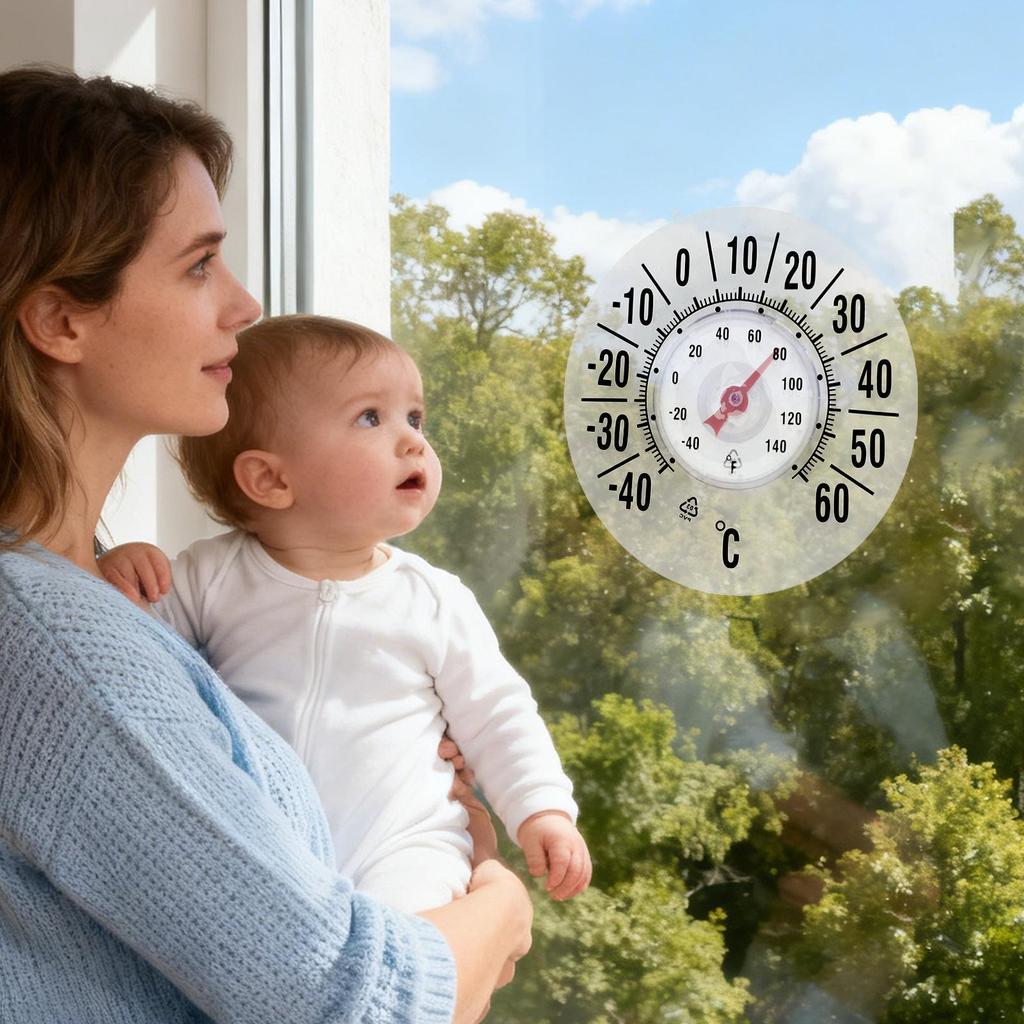 Термометр для дома с присоской Точный Водонепроницаемый Уличный измеритель температуры Комнатный термометр для дома, общежития, внутри окна, комнаты