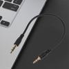 3.5mm Audio Cable Male to Male 2.5mm Stereo Headset Headphone Gold Plated Jack Connector Wire Cord Plug Black Cable