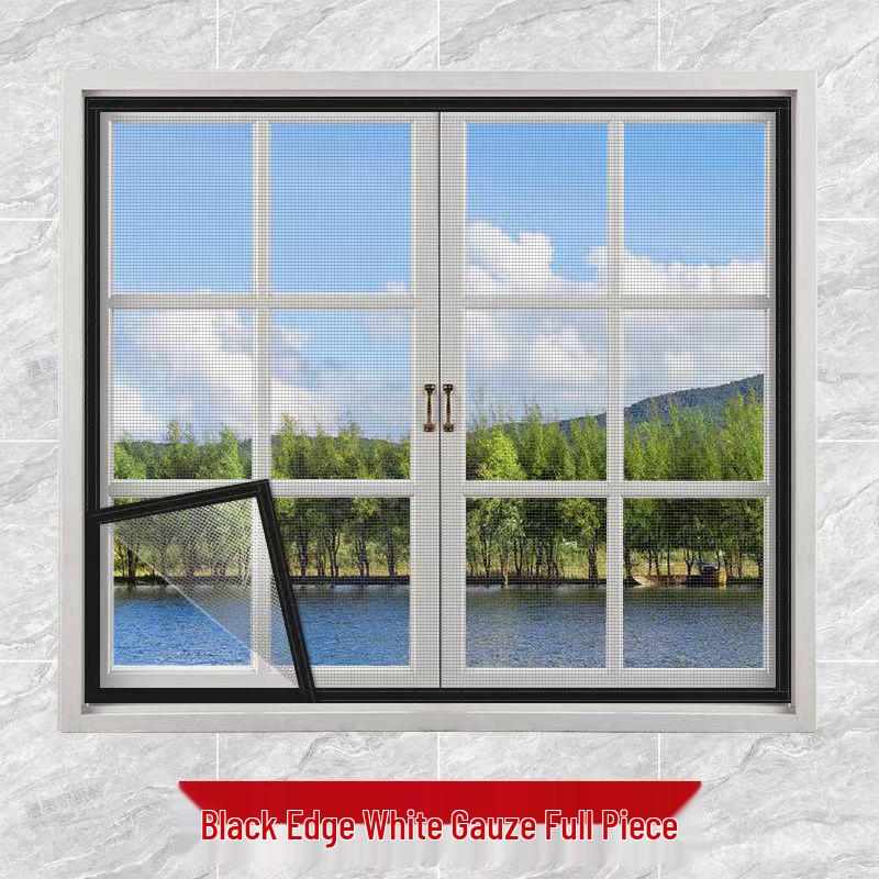 Утолщенная самоклеящаяся москитная сетка для лета: Невидимая, Зашифрованная Сетка на Окно без Пробивания для Дома и Балкона