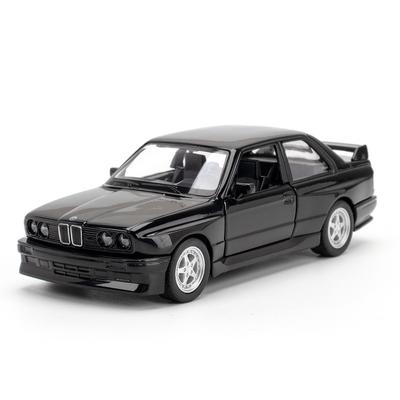 1:Масштаб 1:36 BMW M3 1987 Литой металлический автомобиль Модель Игрушка Высокая симуляция Металлический корпус Двери открываются Оттянуть назад Транспортные средства Для детей