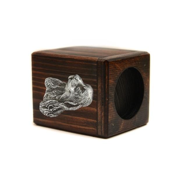 English Cocker Spaniel – Wooden candle holder with a dog, a unique souvenir after losing a dog | Art-Dog