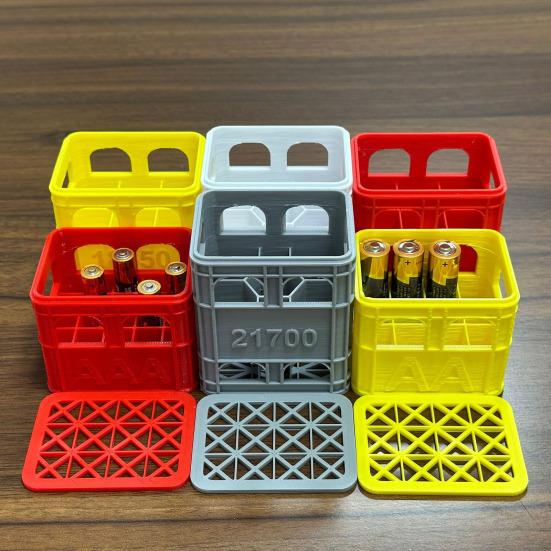 Коробка для хранения батареек с надежной защелкой, компактный органайзер для батареек