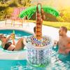 Inflatable Coconut Tree Drink Holder Hawaiian Summer Pool Birthday Party Decor Supplies Cooler Ice Bucket Blow Up Beverage Tray