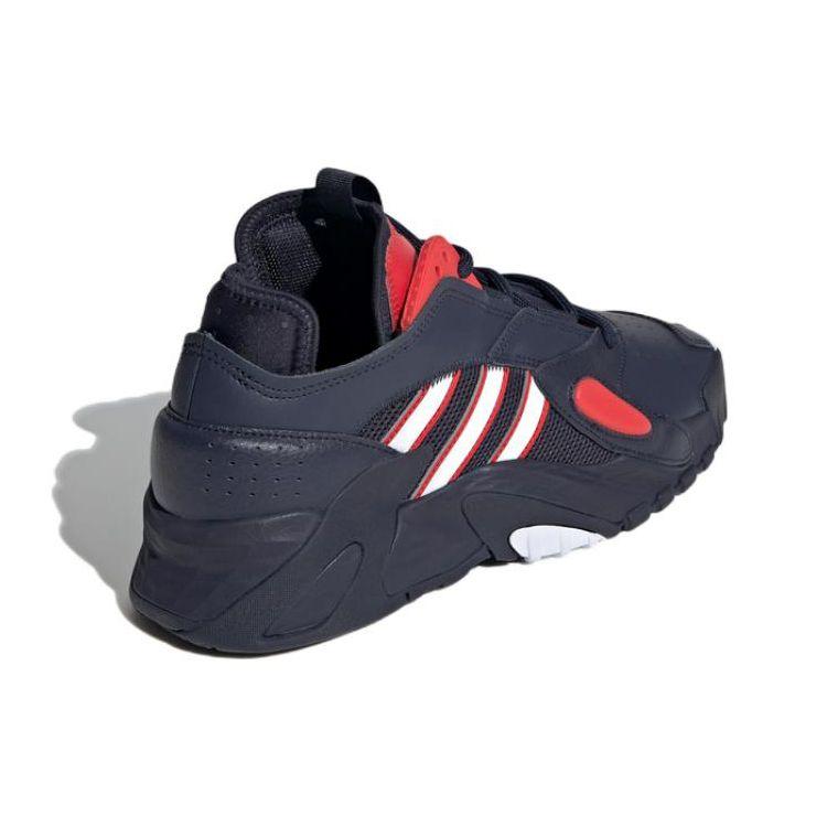 Adidas Оригинальные кожаные кроссовки Originals Streetball для спорта, удобные, с нескользящей подошвой, прочные, средней высоты, повседневные, для образа жизни, мужские, повседневные, сине-красные FY7995