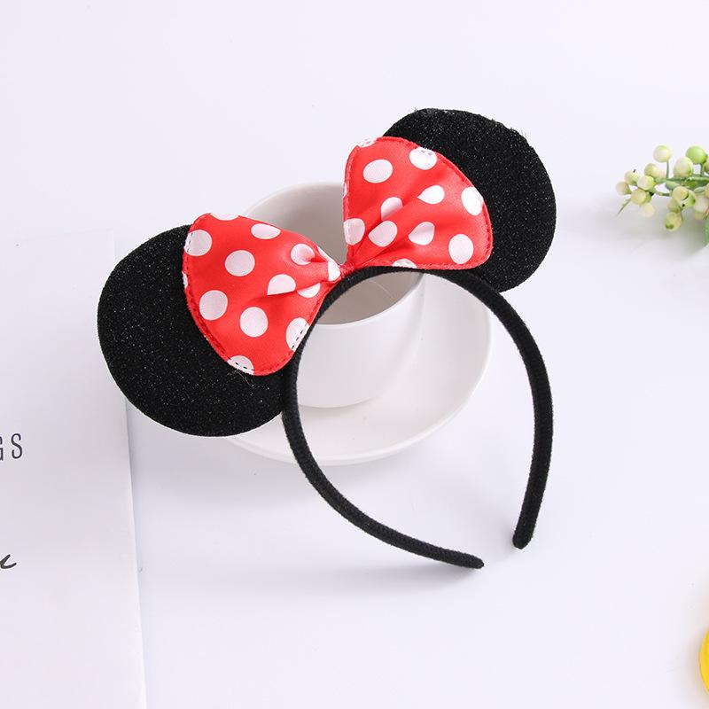 Cute Bow Mouse Ear Headbands for Girls Cartoon Hair Accessories with Lovely Design
