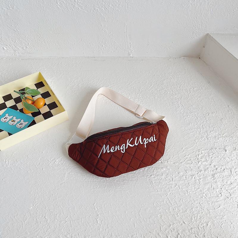 Модная и стильная детская холщовая поясная сумка для мальчиков и девочек с дизайном алфавита в современных цветах