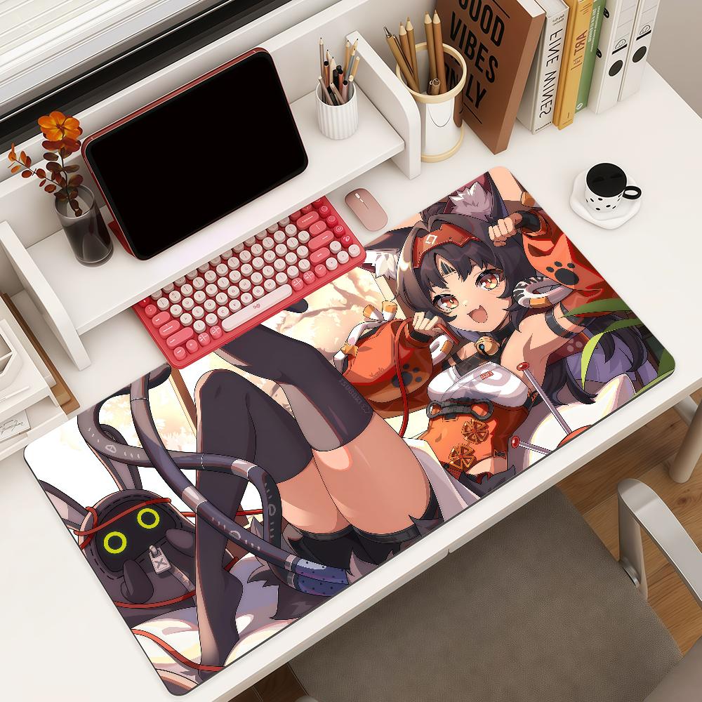 ZZZ Gaming Nekomiya Mana Коврик для мыши Квадратный Офисный Игровой Настольный Коврик Водонепроницаемый Нескользящий Резиновый Декоративный