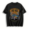 Винтажная футболка с графическим принтом Hot Rod Custom Garage для любителей классических автомобилей, повседневный топ, футболка из чистого хлопка