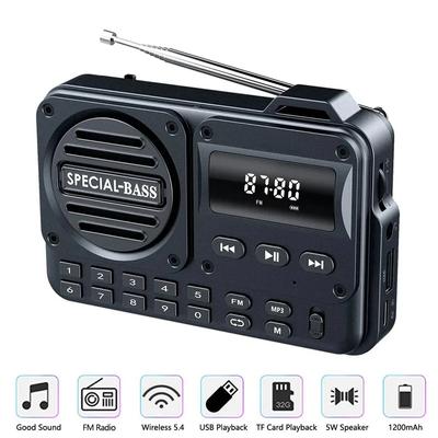 Портативный FM-радио с аккумулятором USB TF MP3-плеер с поддержкой наушников и Bluetooth-динамиком с приемником FM-радио