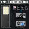Портативный светодиодный фонарик Освещение для безопасности ночного бега USB-перезаряжаемые светодиодные фонари Карманный фонарик Аварийный фонарик Свободные руки