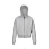 Spring & Fall Cleanfit Gray Hooded Sweatshirt Men and Women American Retro Casual Boxy Short Loose Coat Hoodie