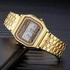 Модные Мужские Часы Цифровые LED Роскошные Квадратные Наручные Часы из Нержавеющей Стали Электронные Часы для Мужчин Женские Часы Reloj Hombre