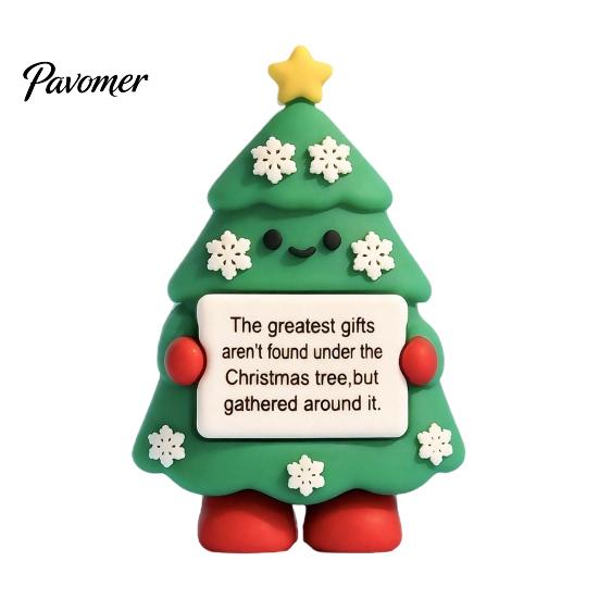 Mini Christmas Figurines 50Pcs Figurines, Santa Snowman Elf Gnome Ornaments, Gingerbread Man Deer Emotional Gift Bag Fillers for Holidays Support