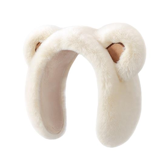 Зимние наушники с декором в виде медвежьих ушек, утолщенные плюшевые грелки для ушей, увеличенные наушники для снежной погоды, теплоизоляционные наушники