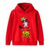 Kids Boys Girls Pullover Hoodie, Cartoon Raccoon Skateboard King Of The Street Print Casual Long Sleeve Hooded Sweatshirt Teen Streetwear Daily Wear