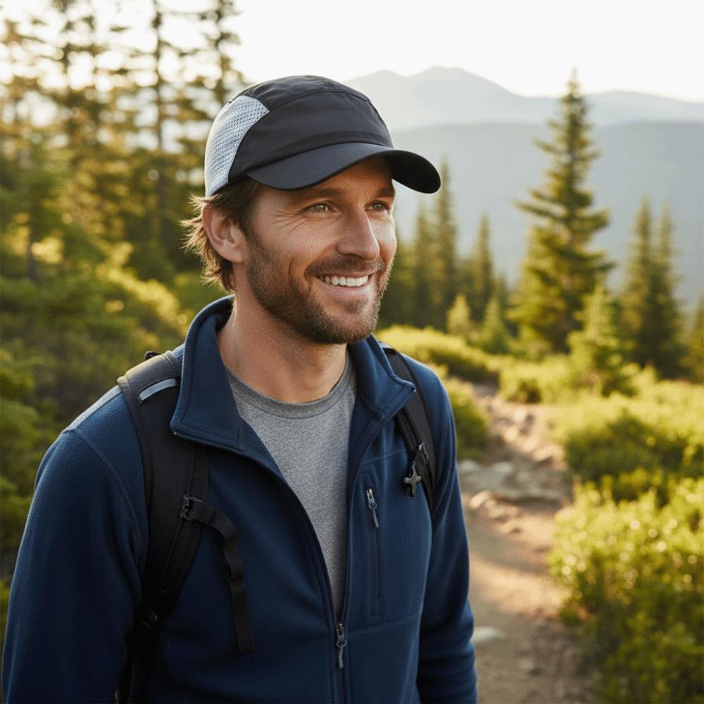 Breathable Sun Protection Cap Adjustable Visor Cap Creative Gift Outdoor Hat  Hiking