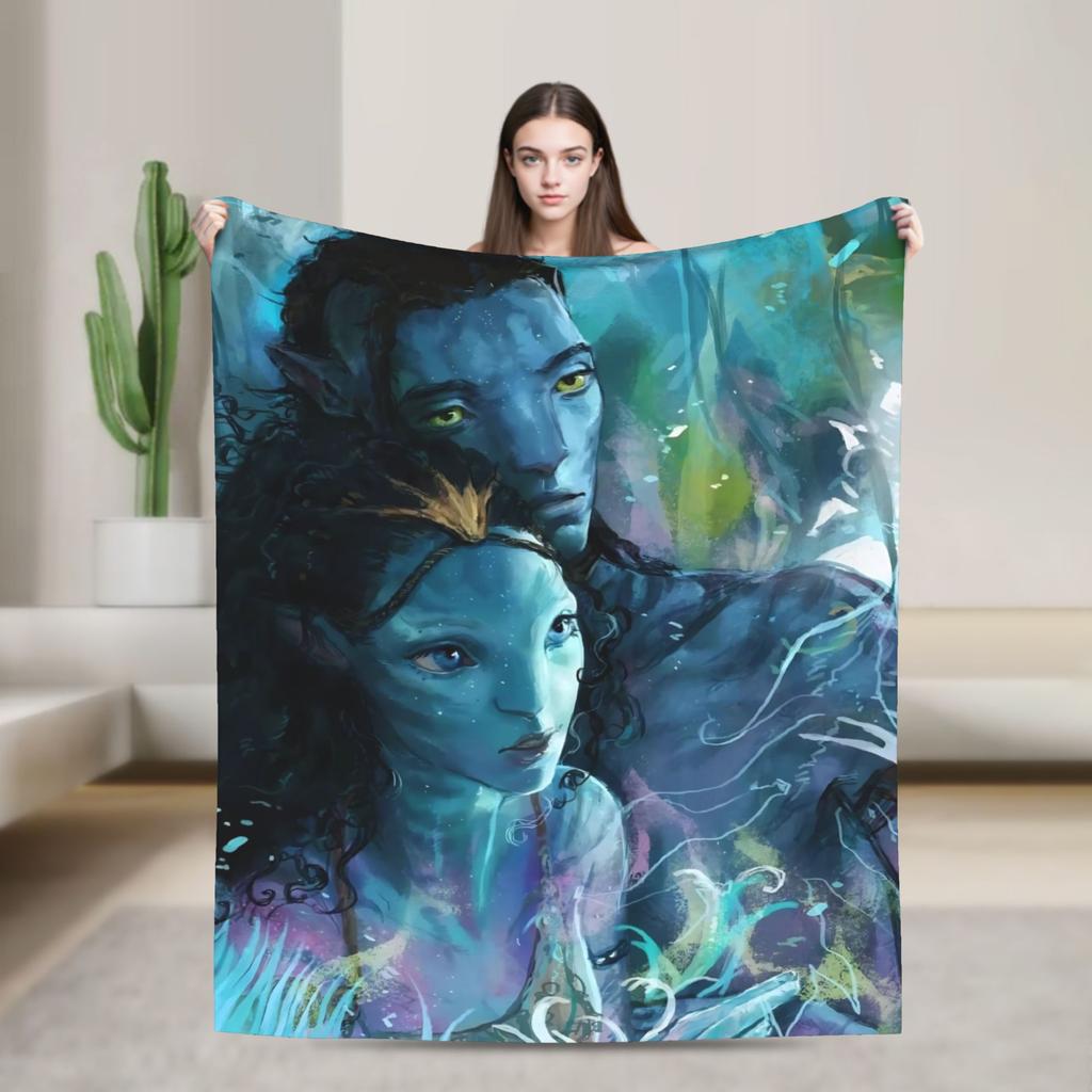 Cartoon Avatar Movie Blanket Fleece Summer Air Conditioning  Multi-function Lightweight Throw Blanket for Bed Car Quilt