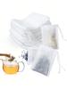 100 шт. Одноразовые чайные пакетики Фильтр-пакеты S-XL Нетканый материал Фильтры для специй Чайные пакетики для чайного инфузора со шнурком Термосварка Пищевой