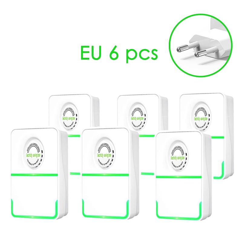 6PCS Power Saver Smart Energy Saving Box Household Voltage Stabilizer Power Factor Saver Electric Reducer Electricity Saver