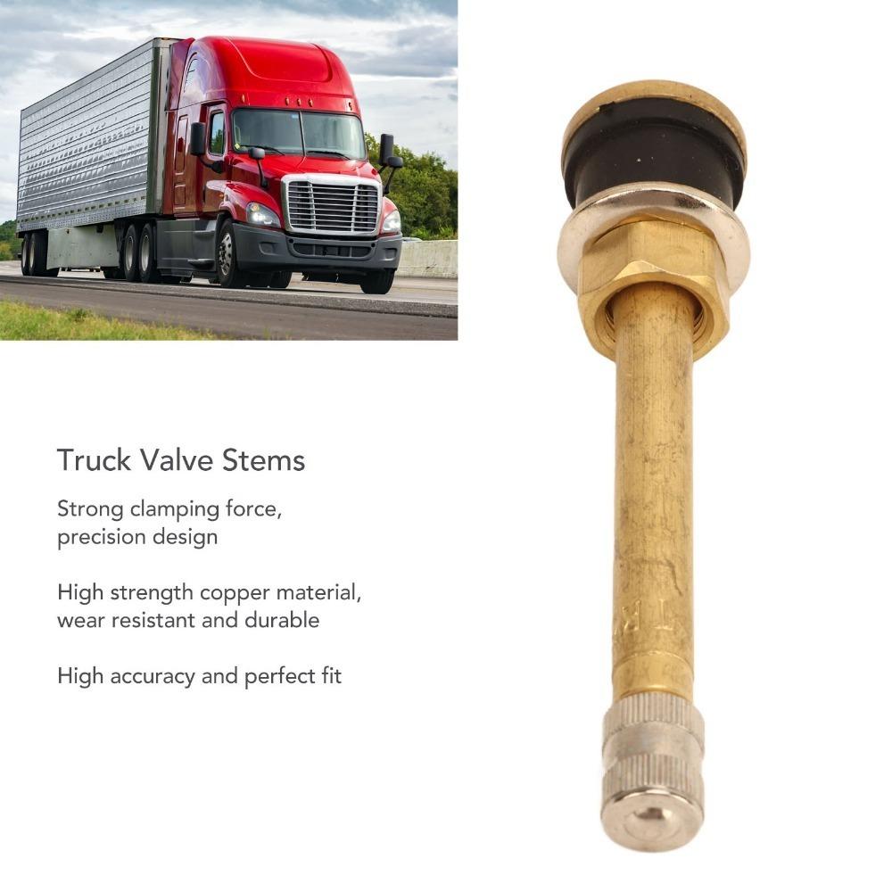 20PCS 0.625" Rim Hole Tire Valve Stem Brass Tubeless Truck Valve Durable Truck Valve Stem Auto Shop