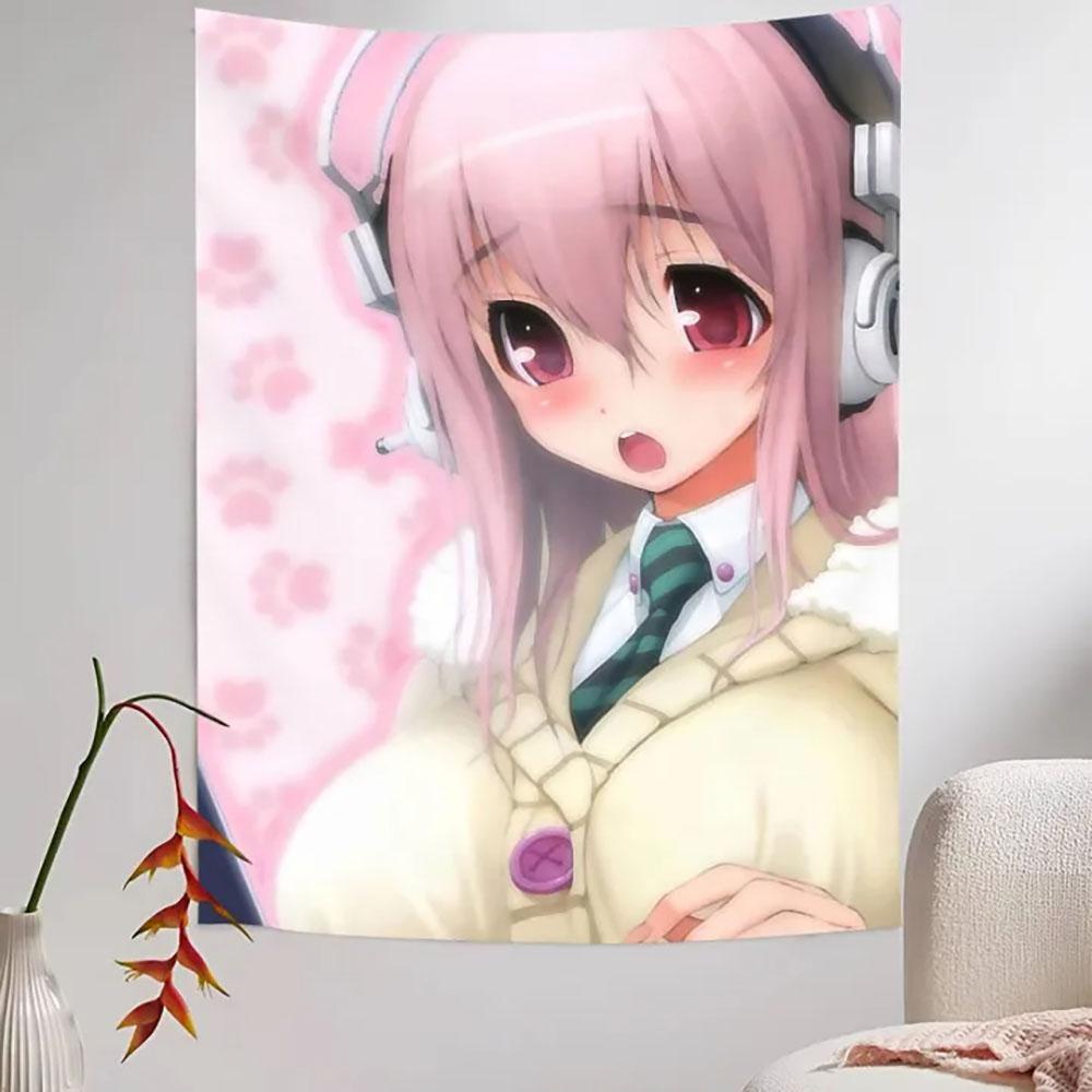 Супер S-Sonico Гобелен для гостиной Домашний Декор общежития Японский Гобелен