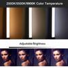 Handheld RGB Light Tube LED Video Light Wand 2500KCelsius5500KCelsius9900K Dimmable 7 Colorful Light Effects Built in Battery for Vlog Live Streaming