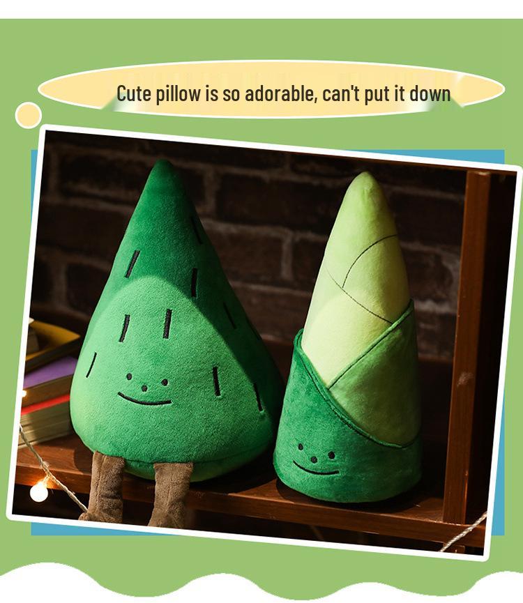 Милая плюшевая игрушка-подушка в виде сосны и бамбукового ростка для детей
