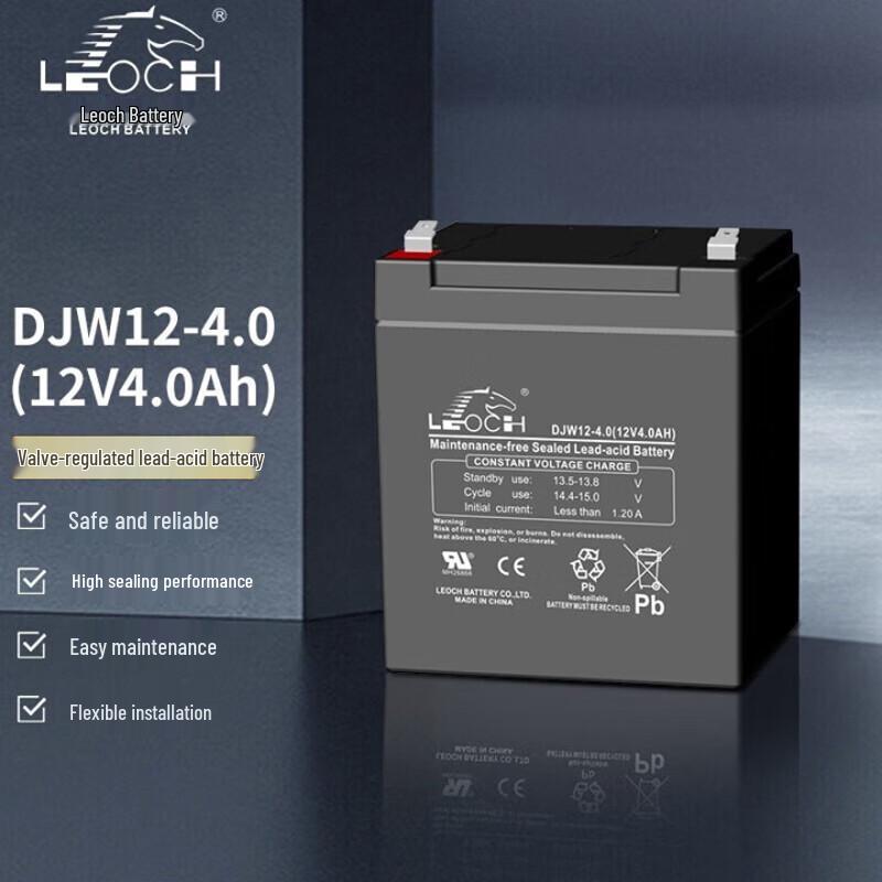 Leoch DJW12-4 12V 4Ah Sealed Lead-Acid Battery