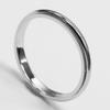 TIFFANY&Co. Gathered Milgrain Ring 0.1" band Pt950Platinum #11.3(US Size) 6.22g Women Used