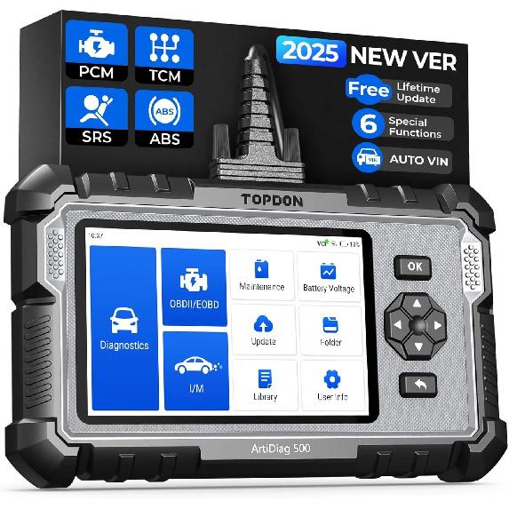 OBD2 Сканер TOPDON ArtiDiag500 Автомобильный Диагностический Инструмент 4 Системы OBD2 Диагностический Сканер Двигатель ABS SRS Подушка Безопасности Автоматический Инструмент Сканирования Код