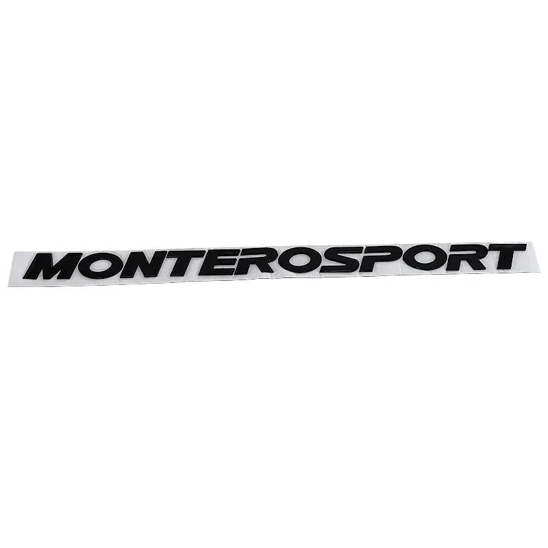 Наклейка с логотипом MONTERO SPORT на капот, эмблема, наклейки на автомобиль для Mitsubishi Montero, 3D логотип, передняя головная часть, задний багажник, наклейки для рестайлинга, аксессуары