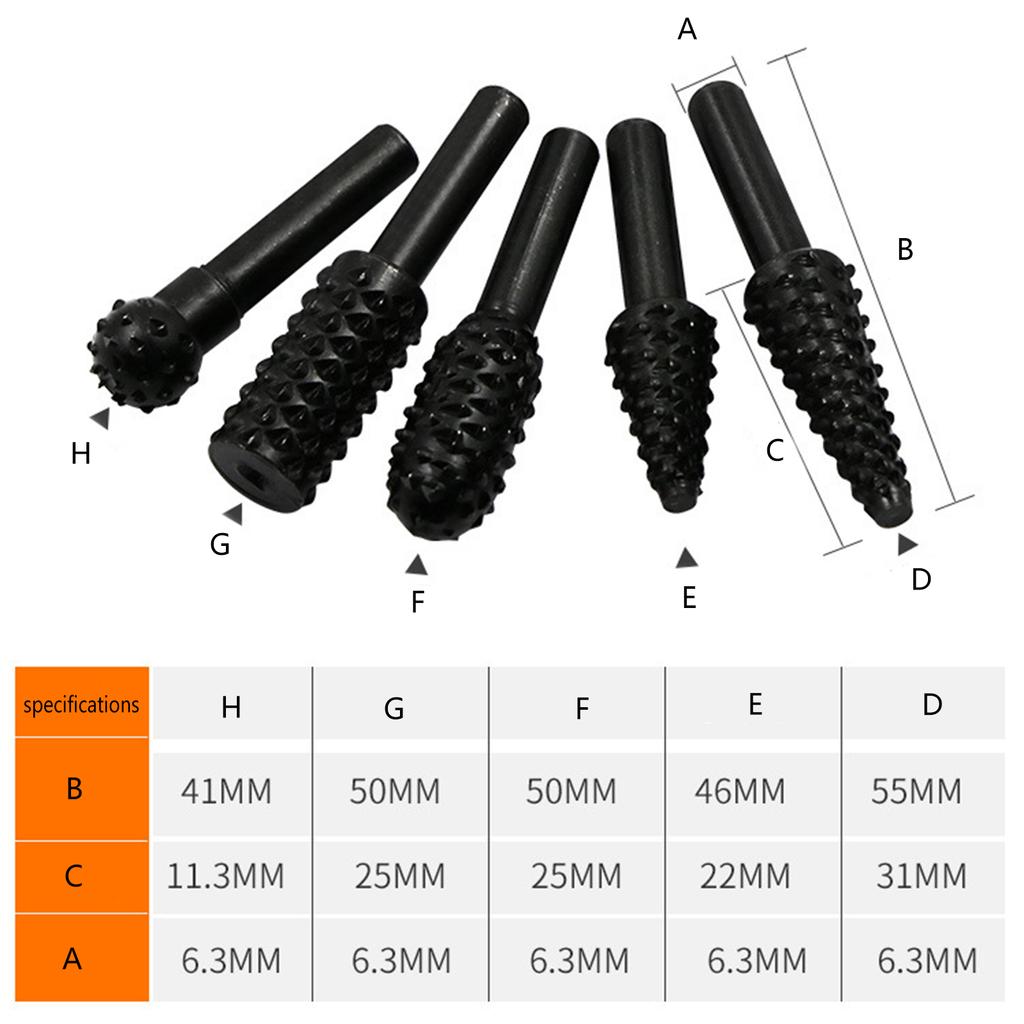 5Pieces Drill Bit Set Cutting Tools For Woodworking Knife Wood Carving Tool Wood Work Wood Cutter Drill Bit Set